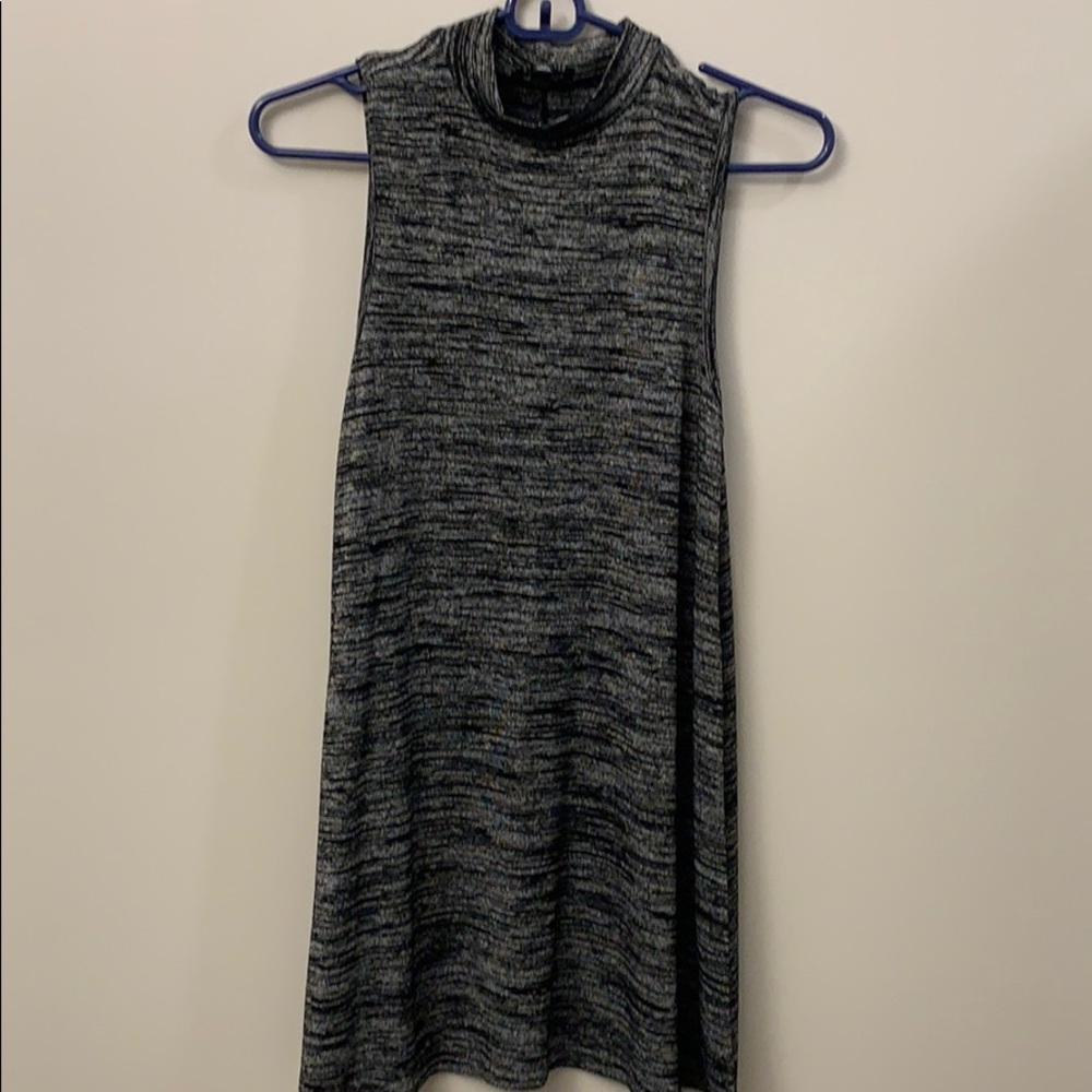 The Limited Gray & Black Sleeveless Dress